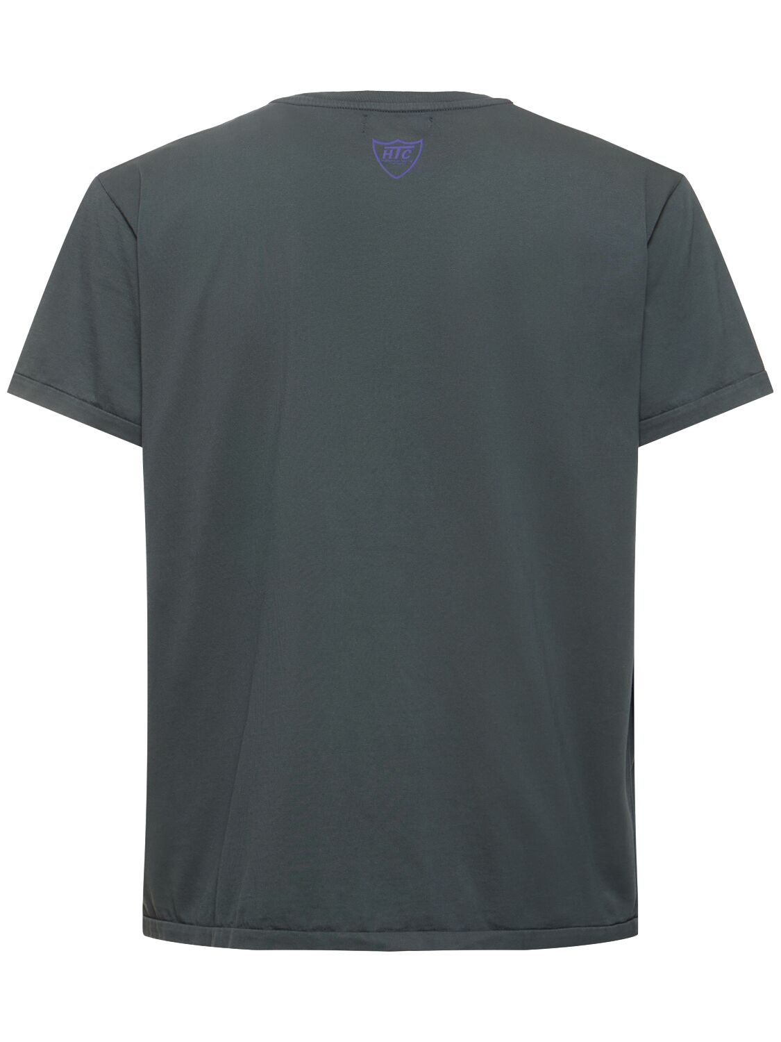 Shop Htc Los Angeles Logo Print Cotton Jersey T-shirt In Grey