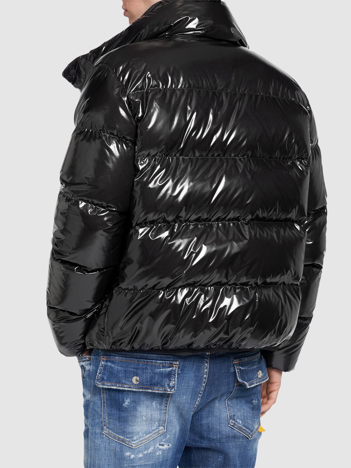 Shop Dsquared2 Ultra Light Ripstop Down Jacket In Black