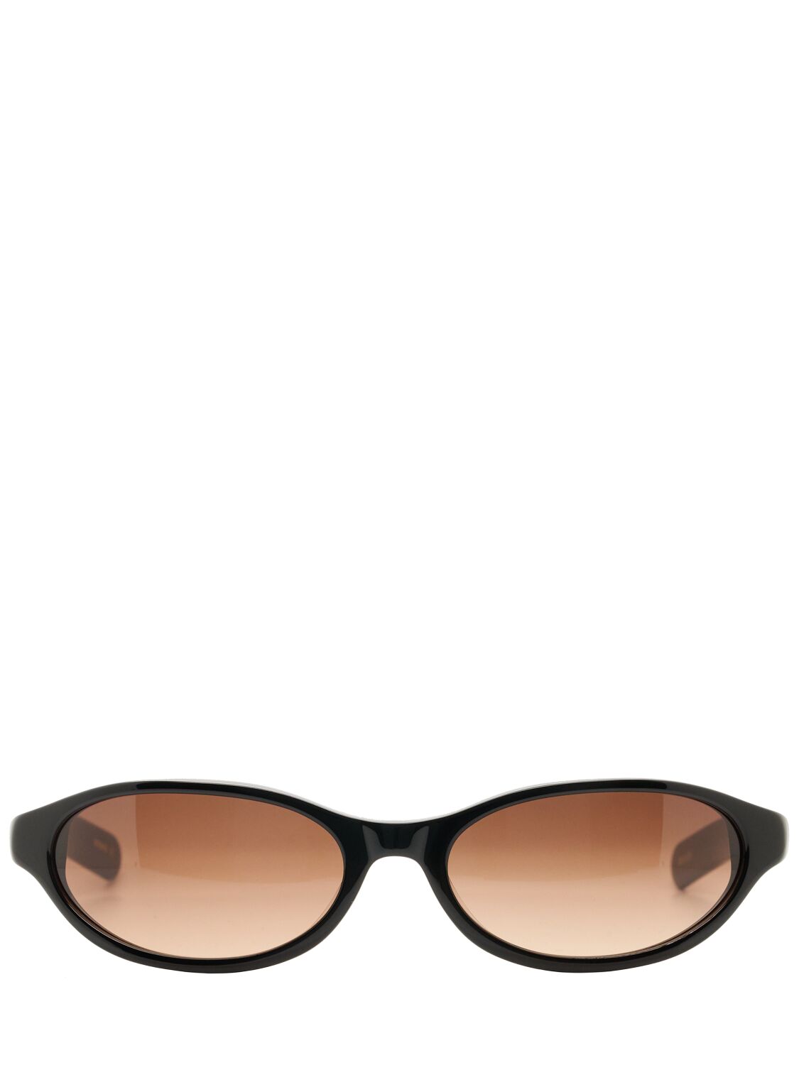 Flatlist Eyewear Olympia Acetate Sunglasses W/ Brown Lens In Black/brown