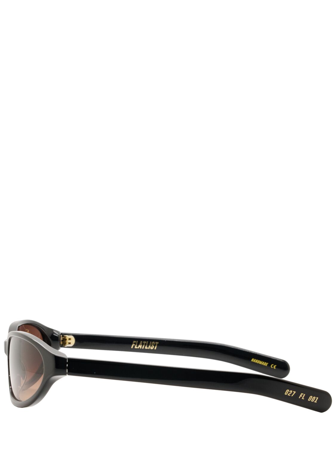 Shop Flatlist Eyewear Olympia Acetate Sunglasses W/ Brown Lens In Black/brown