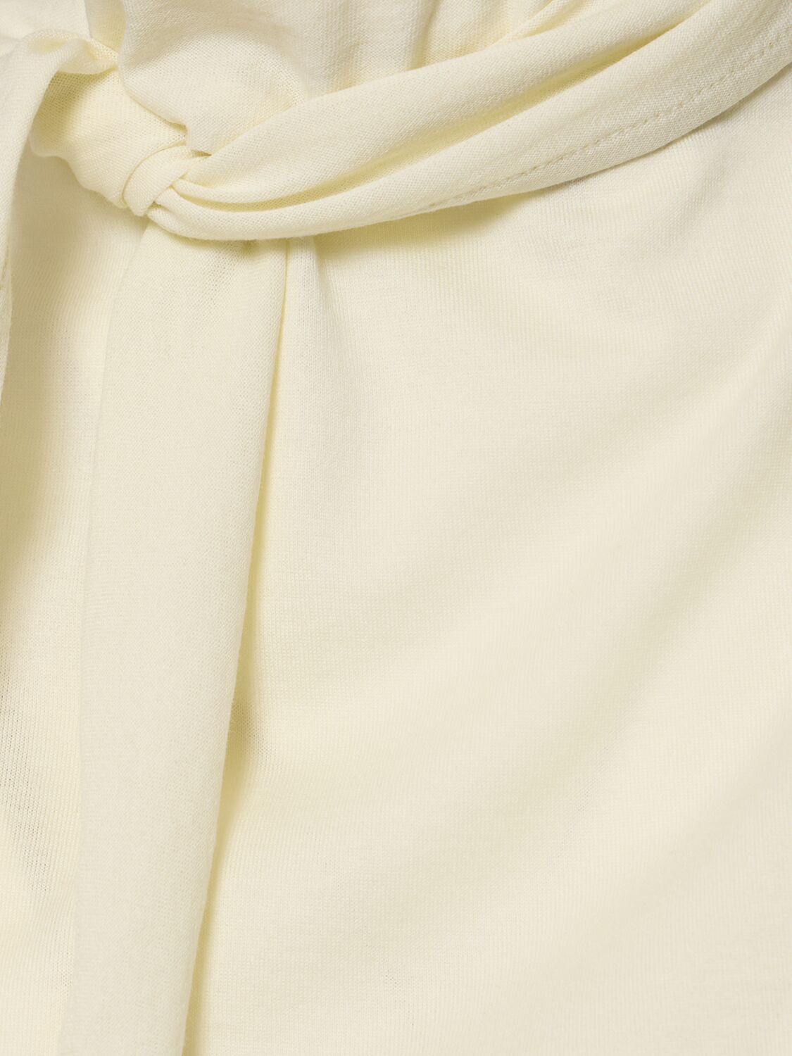 Shop Lemaire Cotton T-shirt W/ Scarf In Yellow