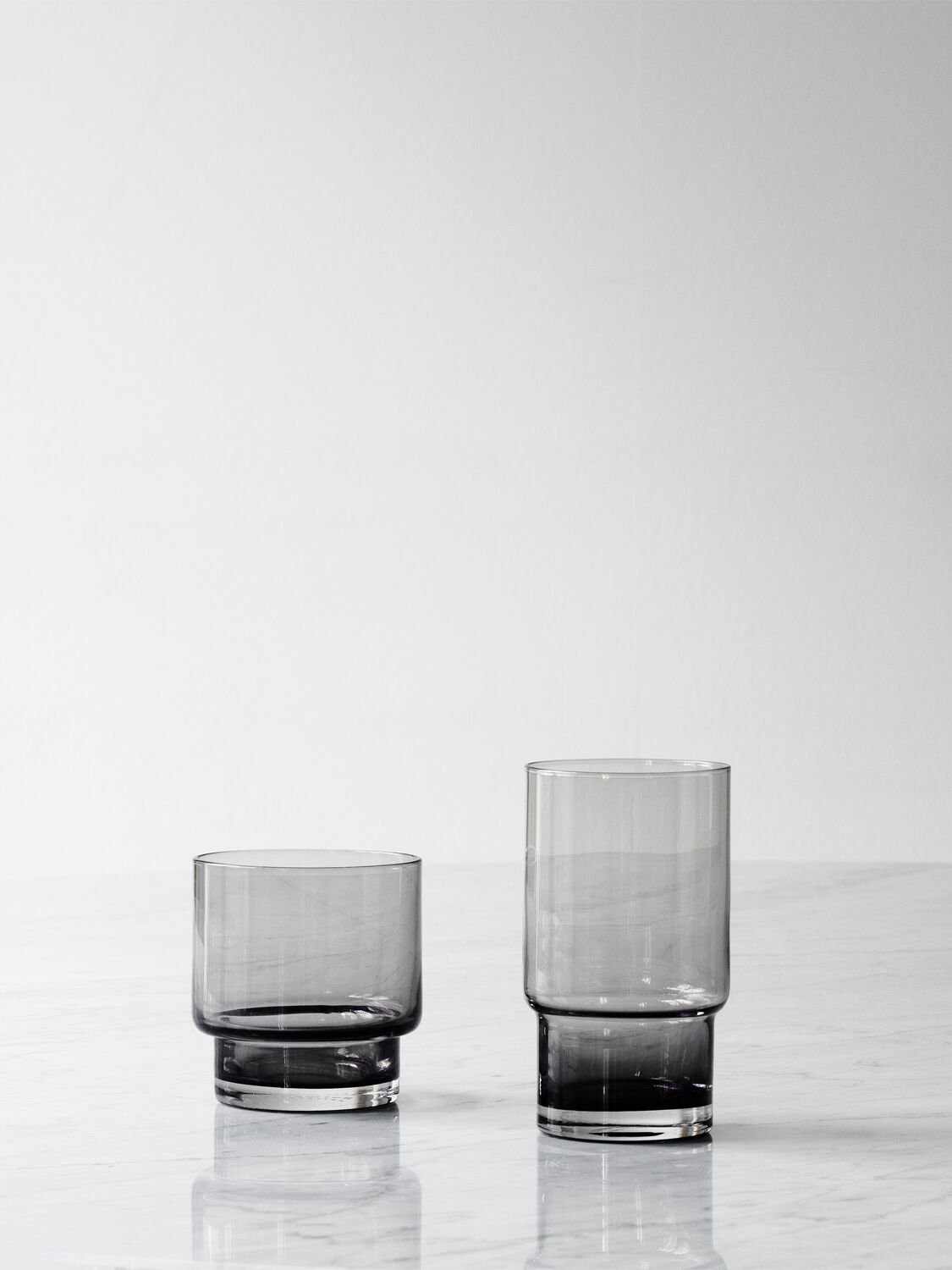 Shop Normann Copenhagen Set Of 4 Small Fit Glasses In Transparent