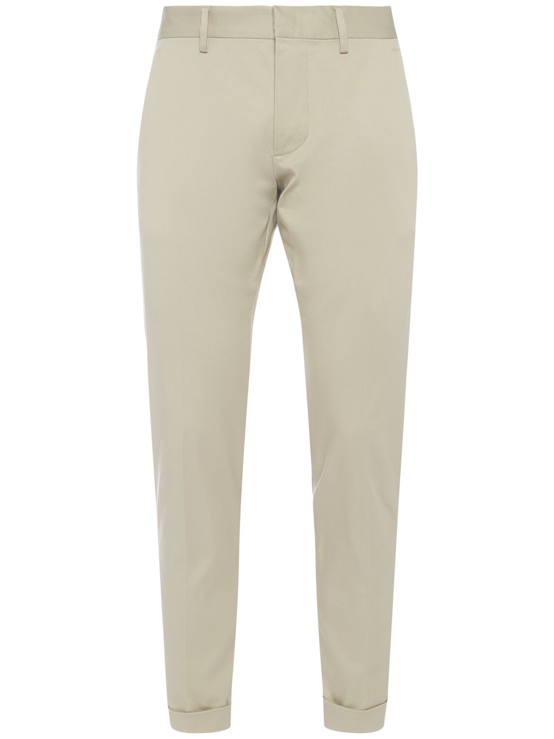 Dsquared2 Cool Guy Stretch Cotton Pants In Beige
