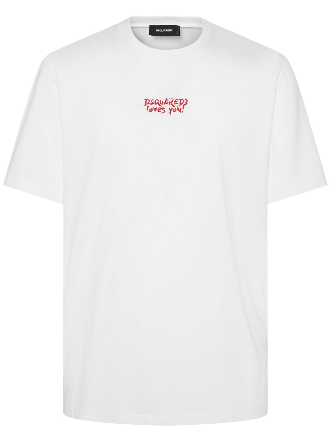 Dsquared2 Regular Fit Logo T-shirt In White