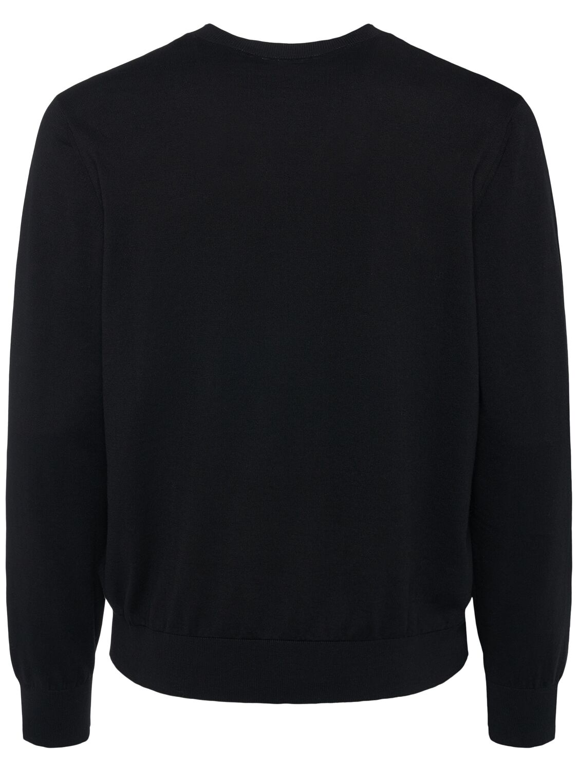 Shop Dsquared2 Crewneck Cotton Sweater In Black