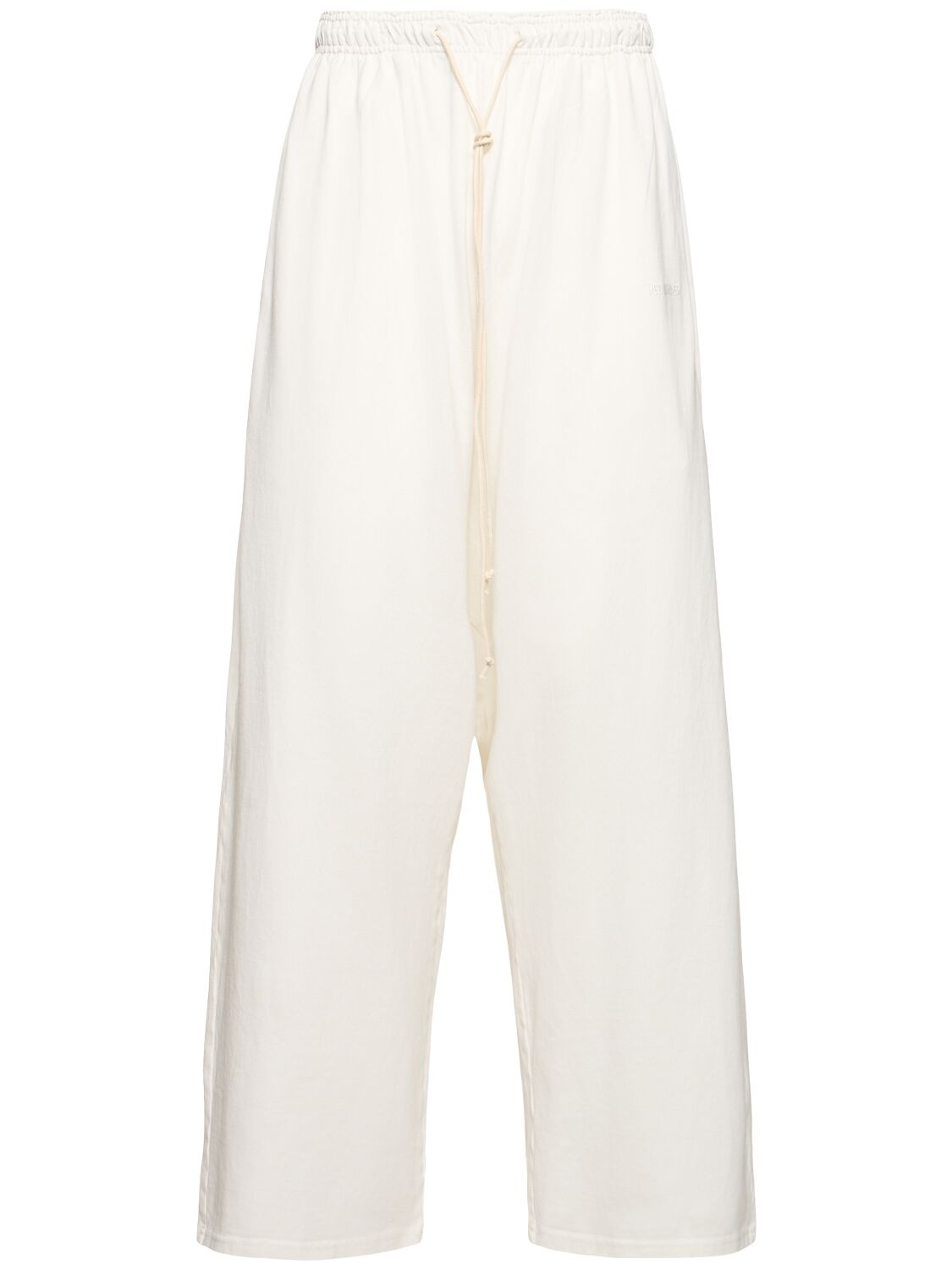 Hed Mayner Cotton Jersey Pants In White