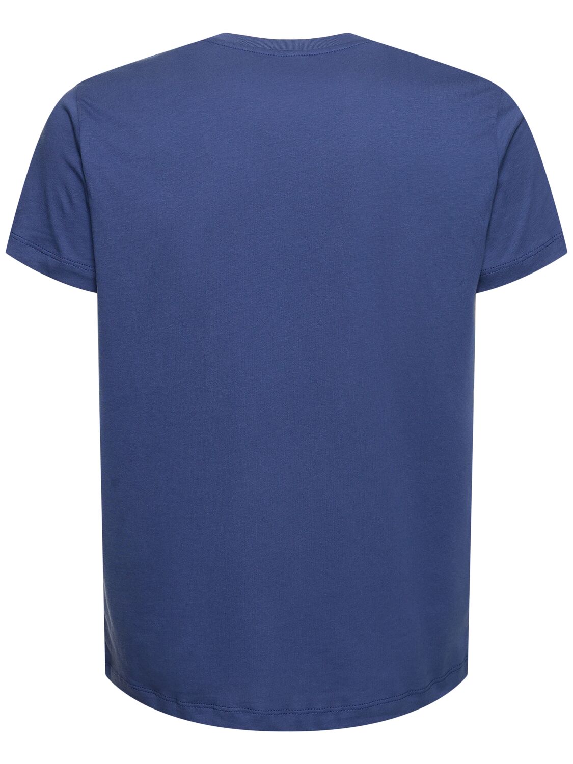 Shop Vilebrequin Logo Print Cotton Jersey T-shirt In Navy
