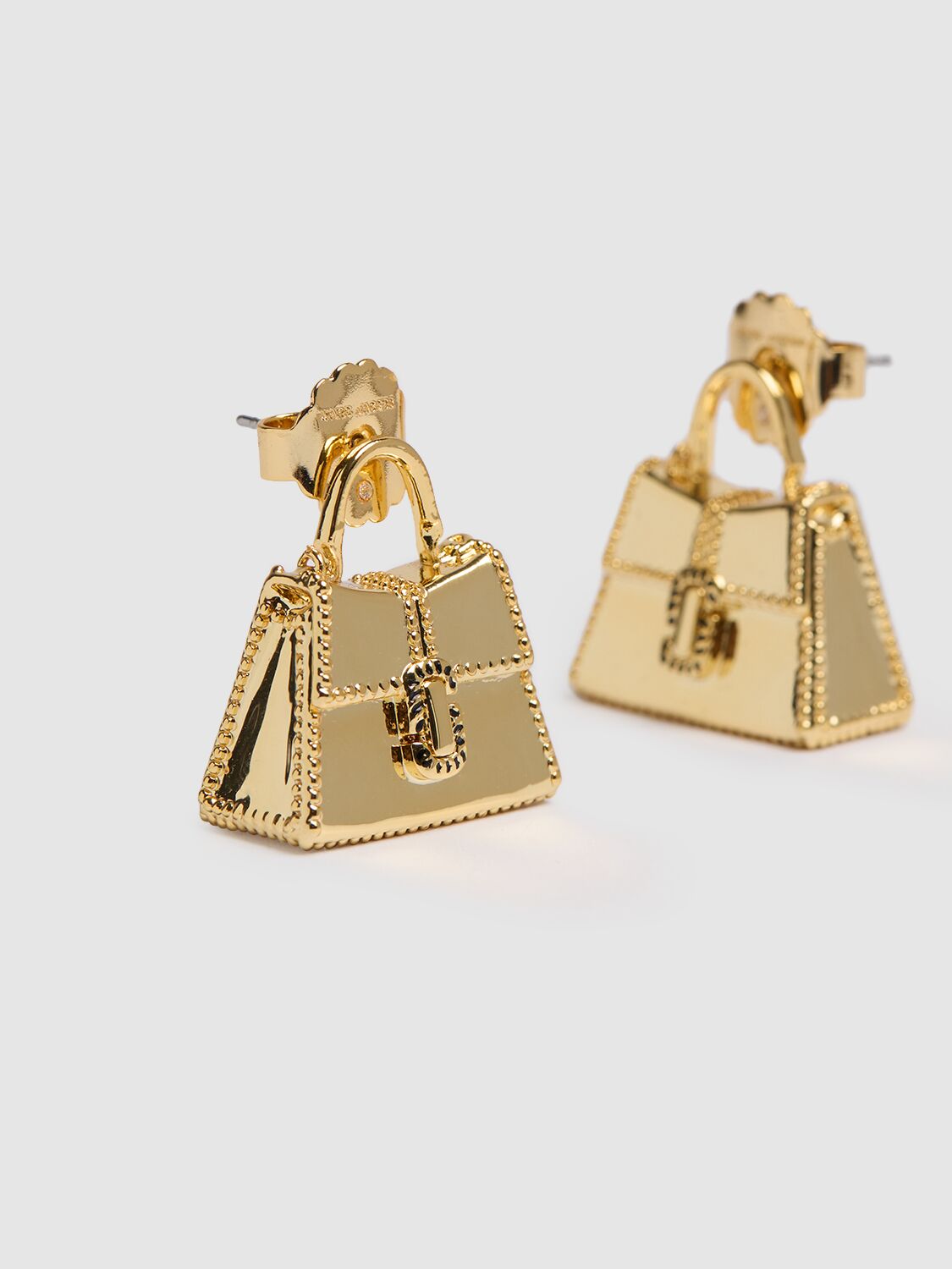 Shop Marc Jacobs St Marc Cubic Zirconia Stud Earrings In Gold