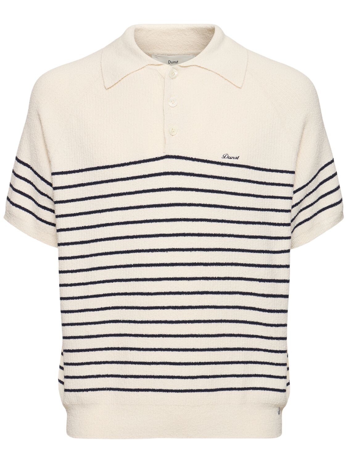 Image of Unisex Collared Stripe Knit Polo