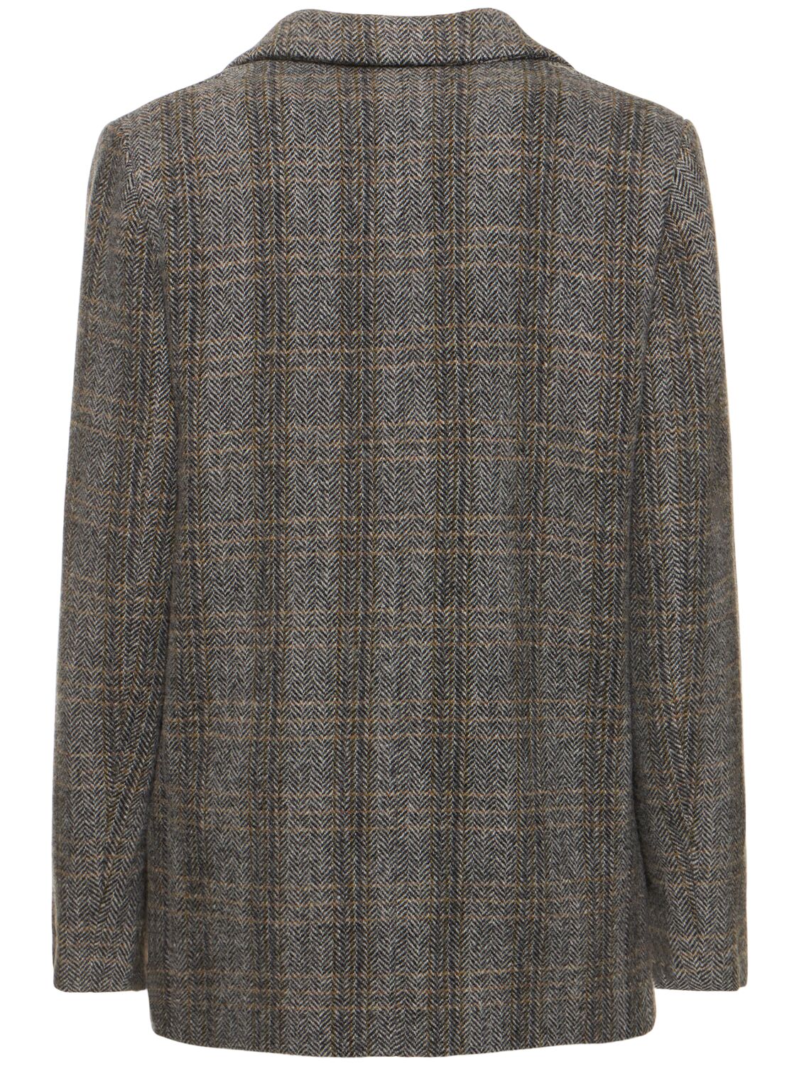 Shop Marant Etoile Charlyne Single Breast Wool Coat In Beige