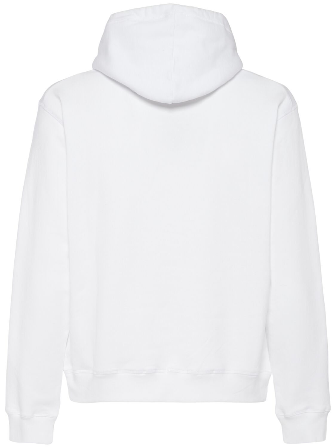 Shop Dsquared2 Cool Fit Cotton Logo Hoodie In White