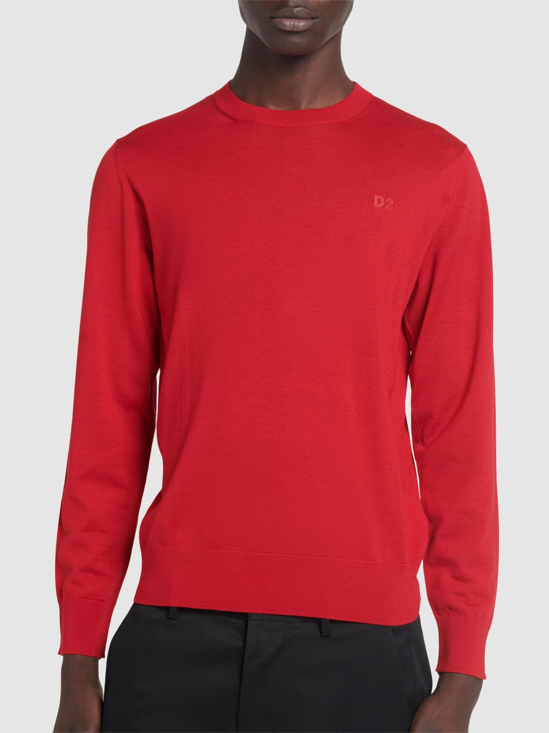 DSQUARED2 CREWNECK WOOL SWEATER 