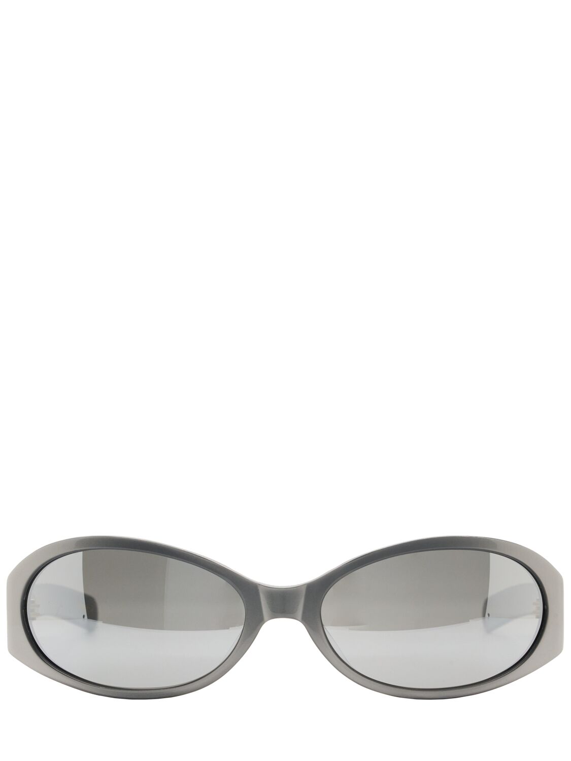 Flatlist Eyewear Office Opel Acetate Sunglasses In Metallic Silver