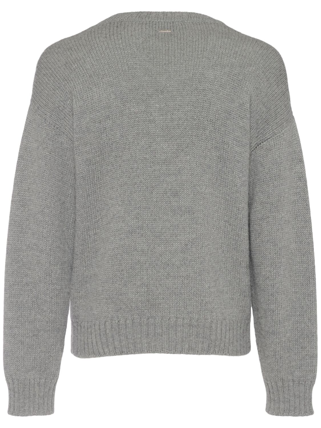 Shop Dsquared2 Crewneck Alpaca Sweater In Schattengrau