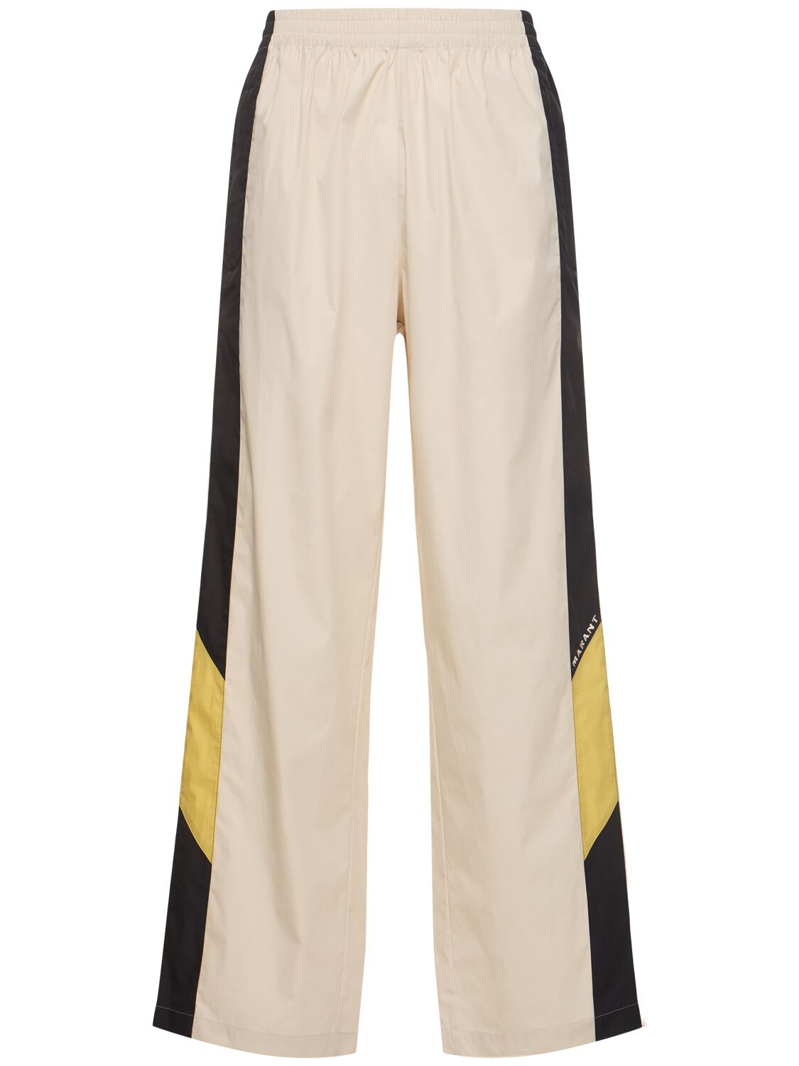Marant Logo-print Straight-leg Track Trousers In Neutrals
