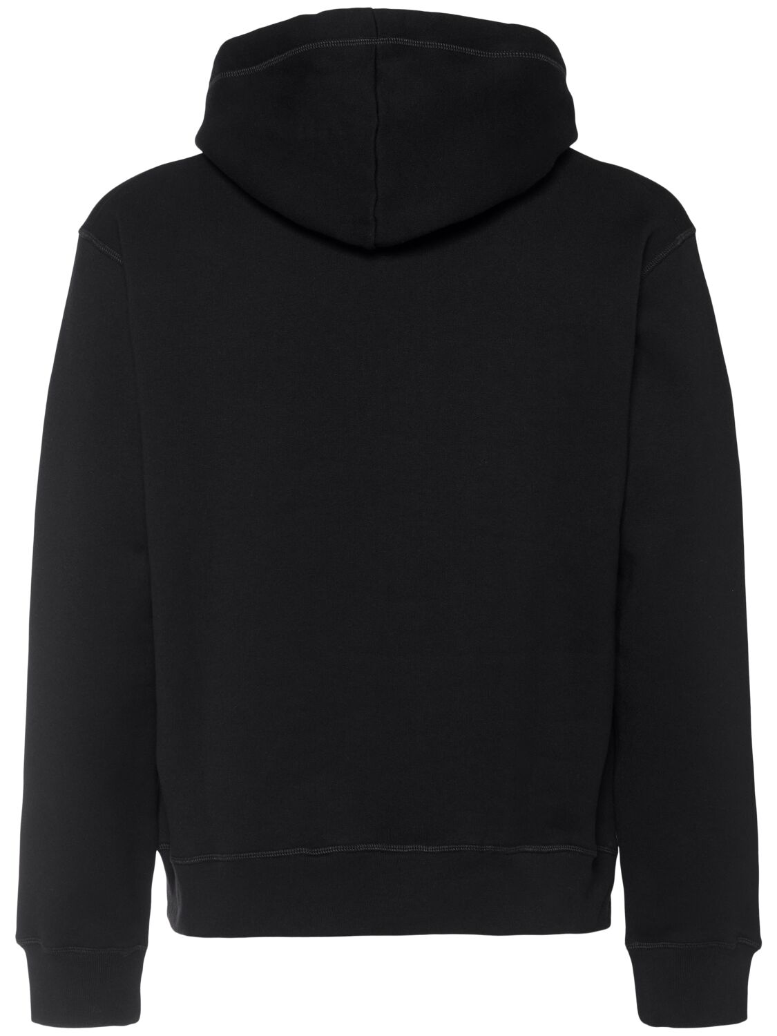 Shop Dsquared2 Cool Fit Cotton Logo Hoodie In Black