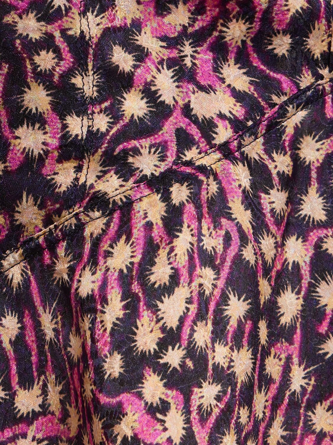 Shop Isabel Marant Uliene Printed Viscose & Silk Top In Multicolor