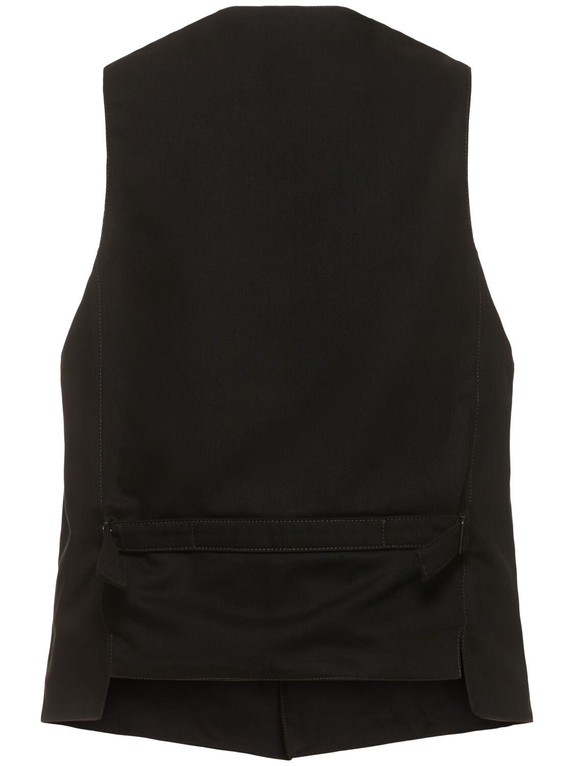 Shop Lemaire Cotton Vest In Black