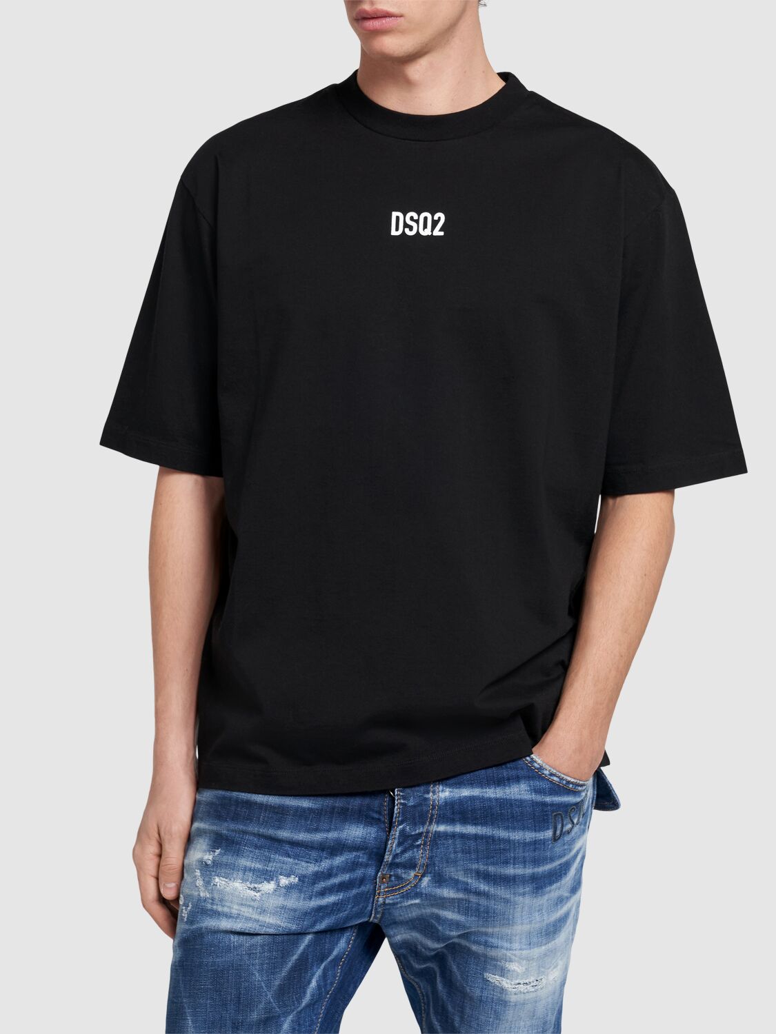 Shop Dsquared2 Loose Fit T-shirt In Black