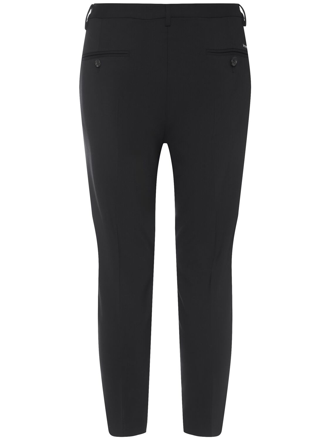 Shop Dsquared2 D2 Headquarters Skinny Wool Blend Pants In Black