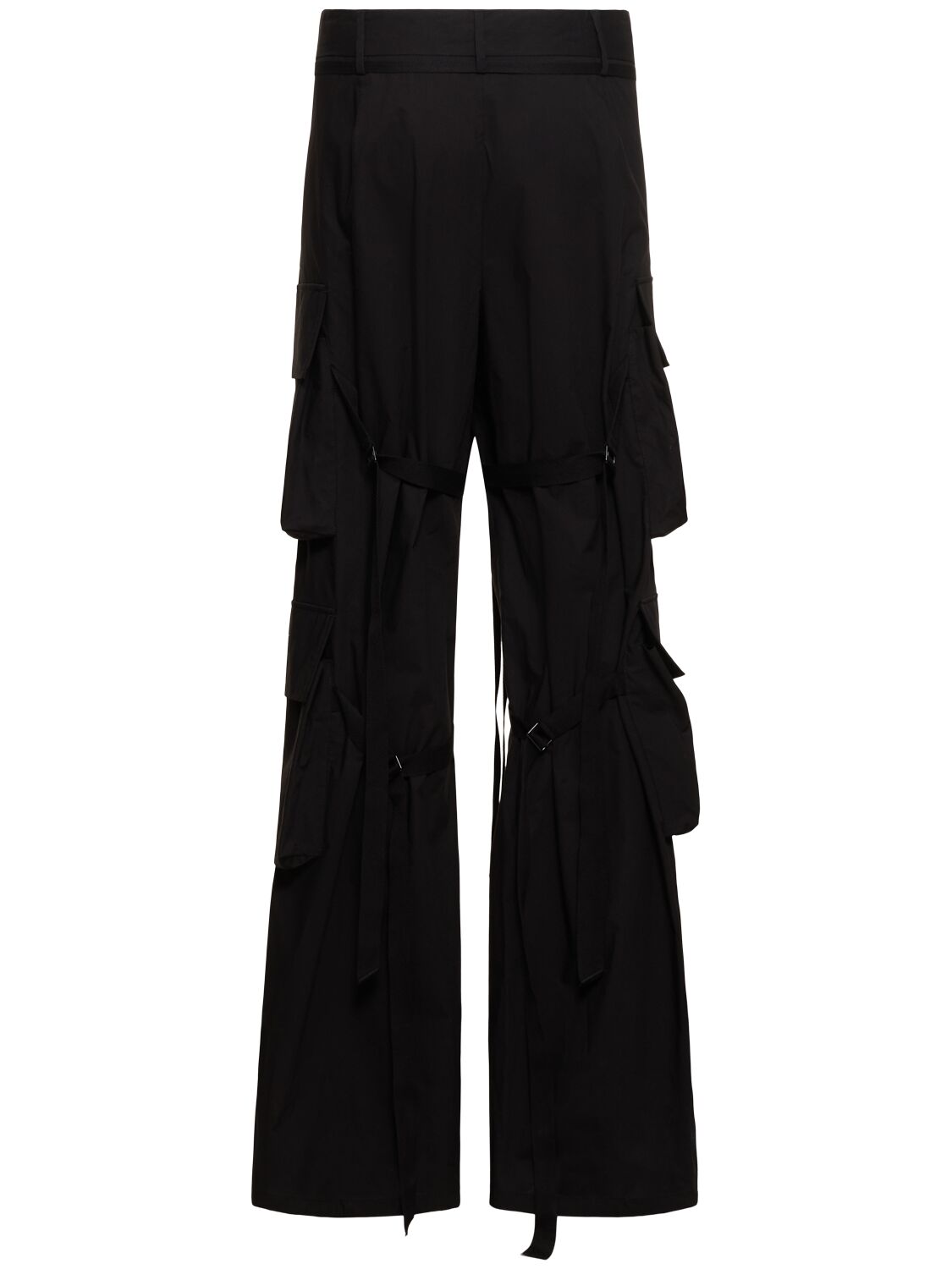 Shop Ann Demeulemeester Florimond Cotton Cargo Pants In Black