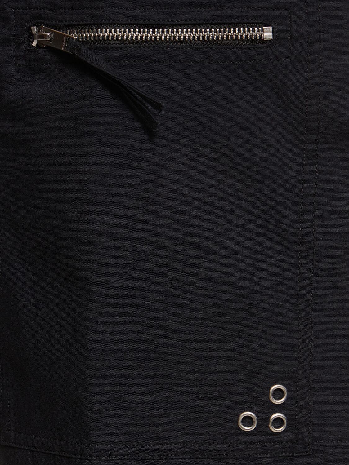 Shop Marant Nahlan Cotton Workwear Shorts In Black