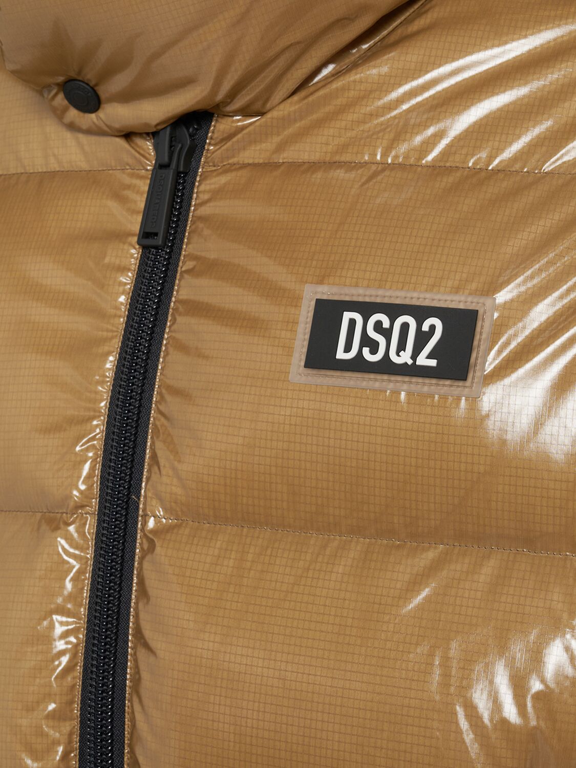 Shop Dsquared2 Ultra Light Ripstop Down Jacket In Walnut