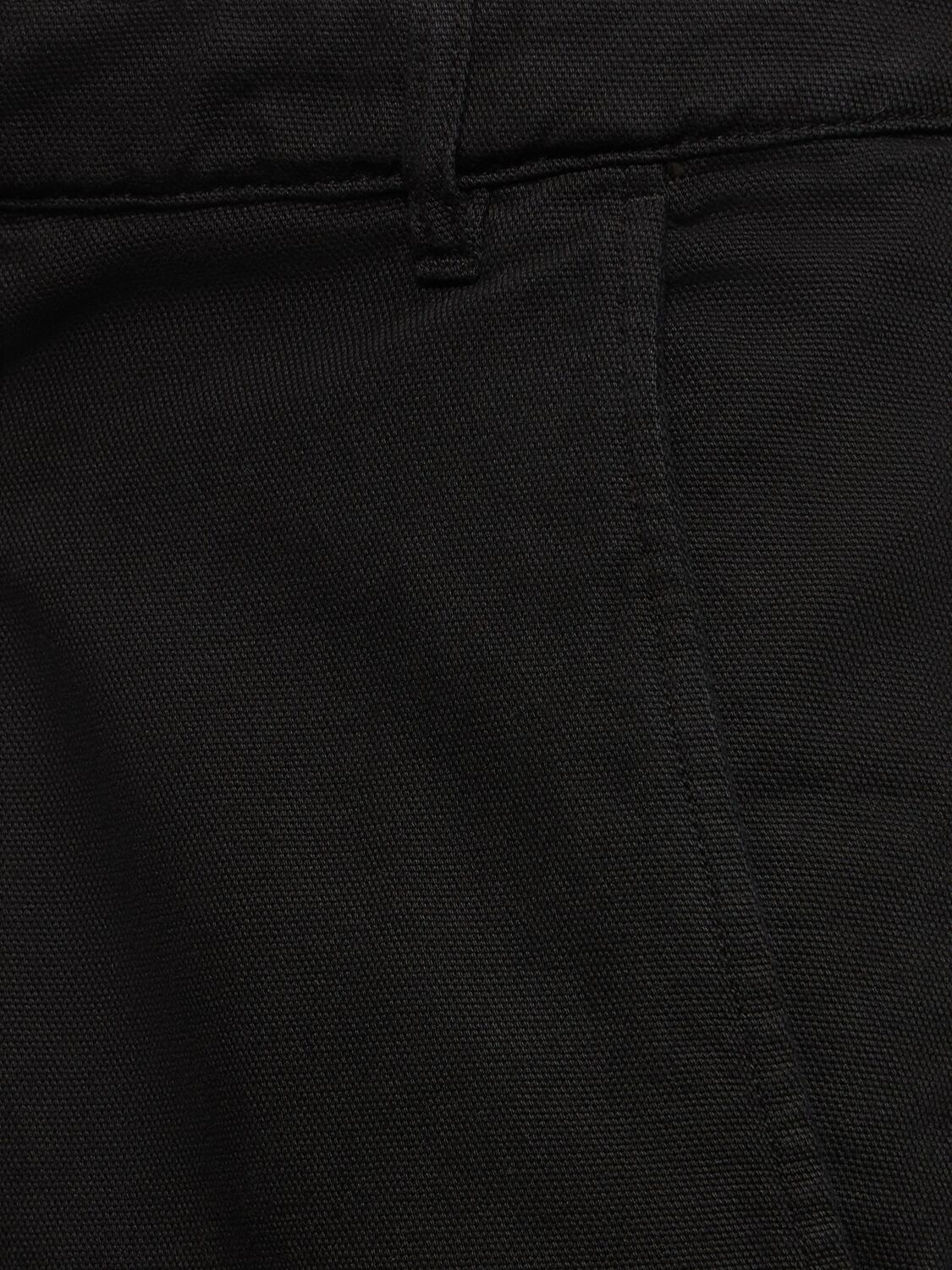 Shop Jacquemus Le Cargo Marrone Cotton Pants In Black