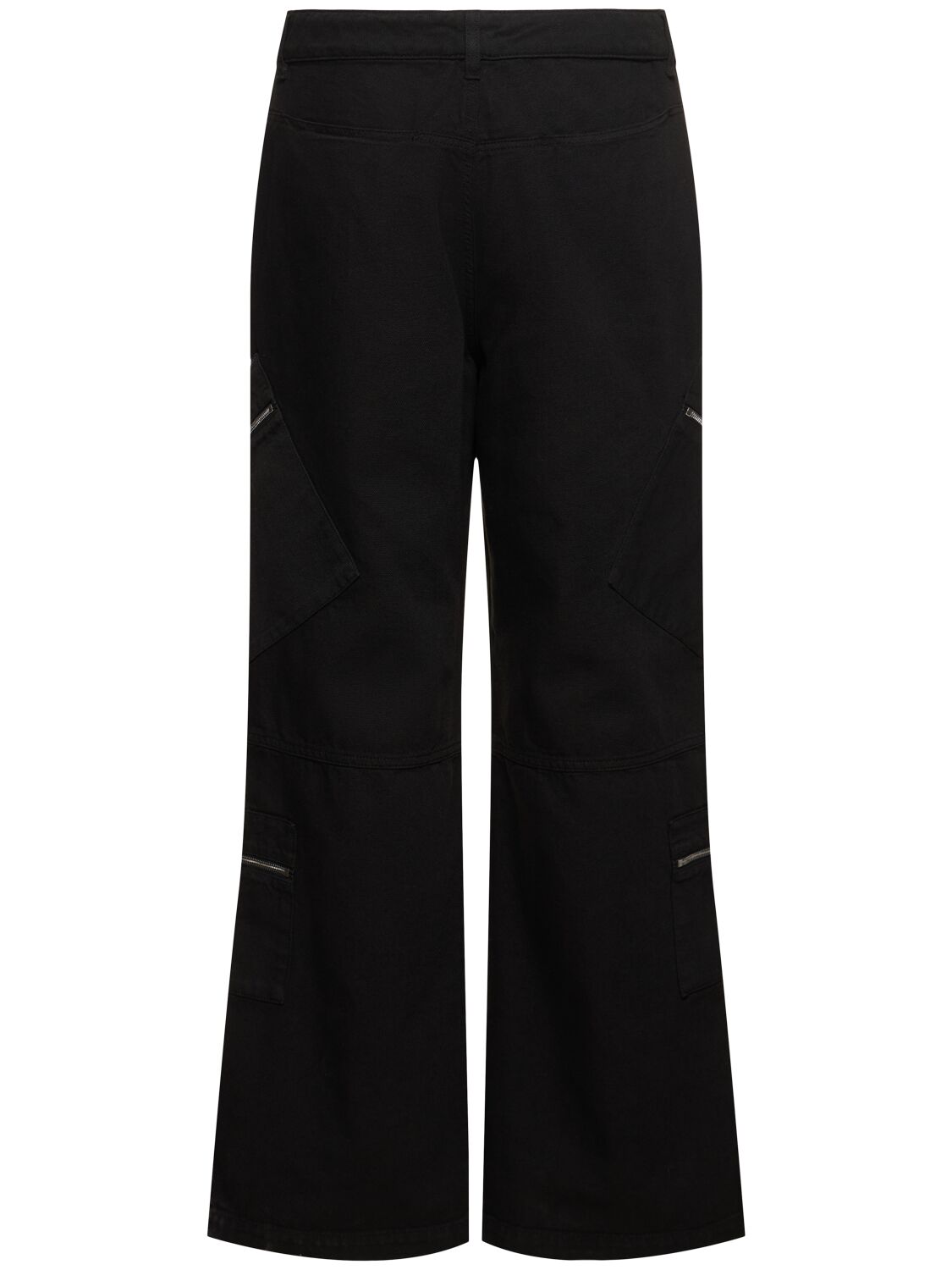 Shop Jacquemus Le Cargo Marrone Cotton Pants In Black