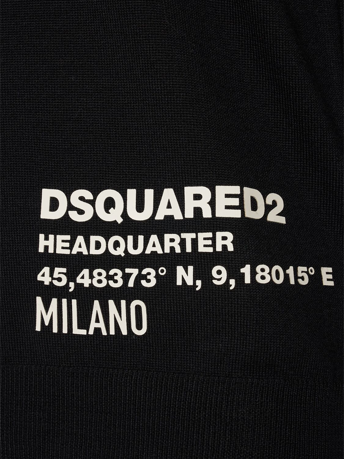 Shop Dsquared2 Ceresio 9 Wool Crewneck Sweater In Black