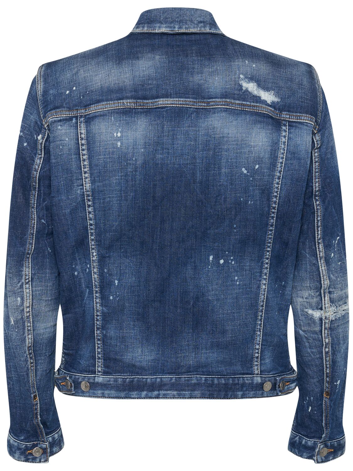 Shop Dsquared2 Dan Denim Jacket In Navy