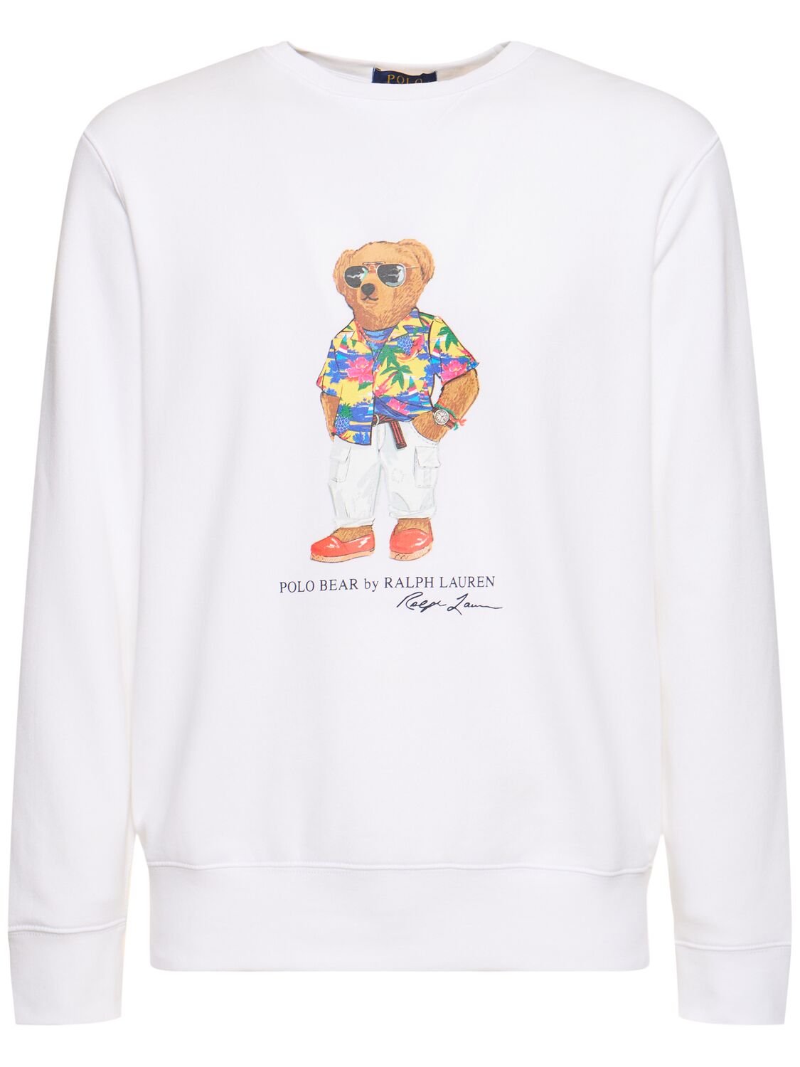 Polo Ralph Lauren Beach Club Bear Sweatshirt In White