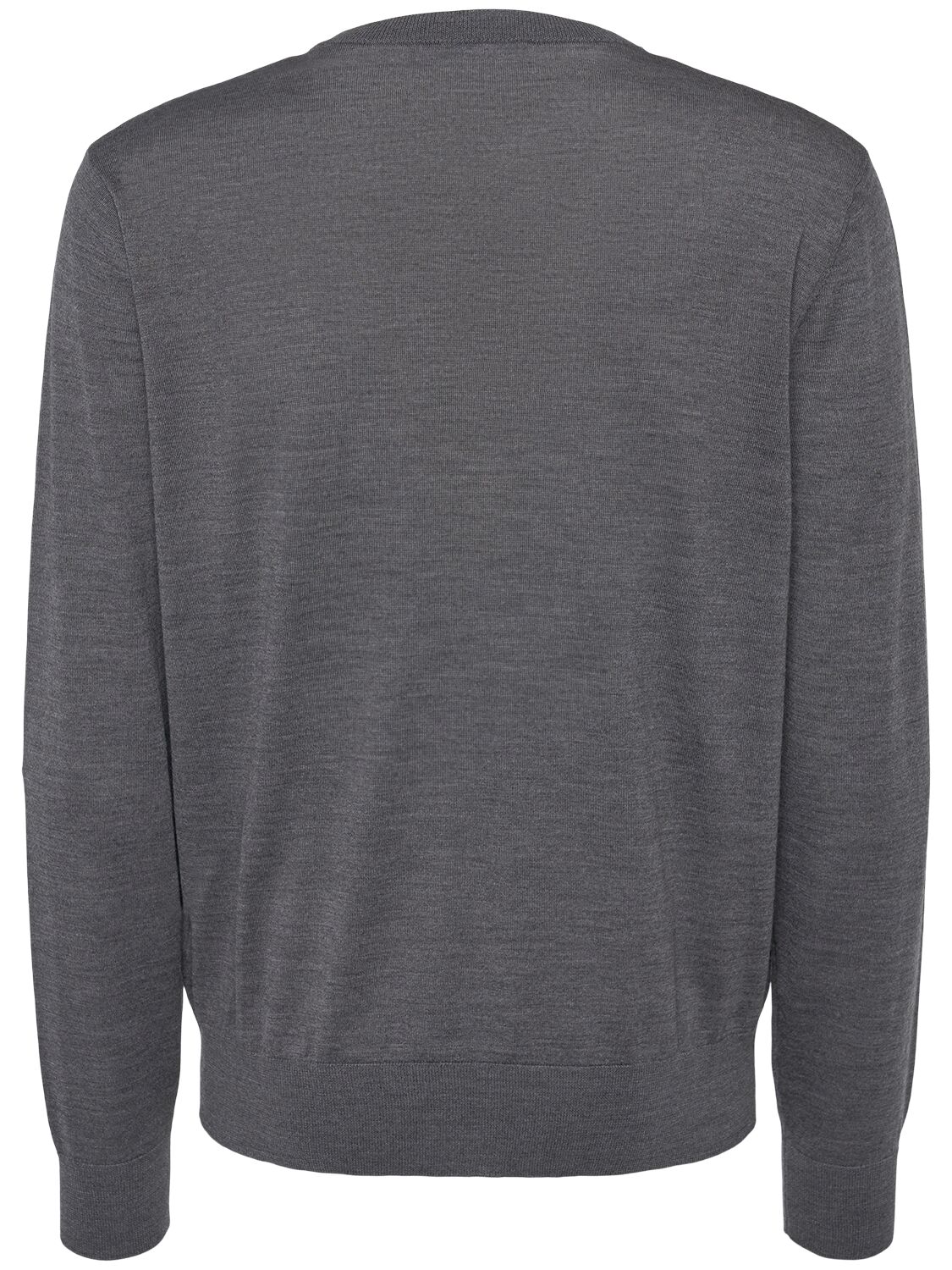 Shop Dsquared2 Crewneck Wool Sweater In Grey