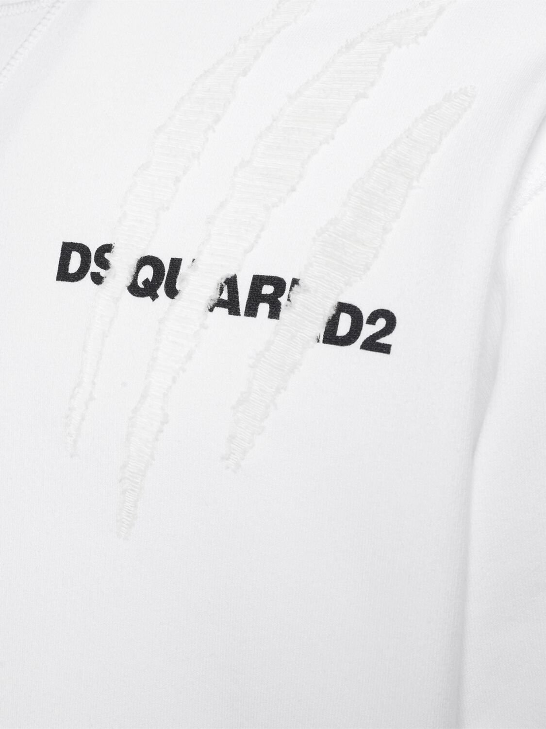 Shop Dsquared2 Cool Fit Cotton Crewneck Sweatshirt In White