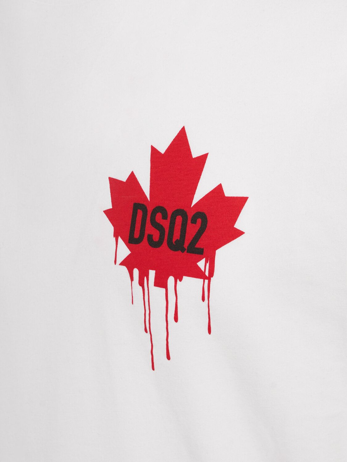 Shop Dsquared2 Cool Fit Leaf Logo T-shirt In White