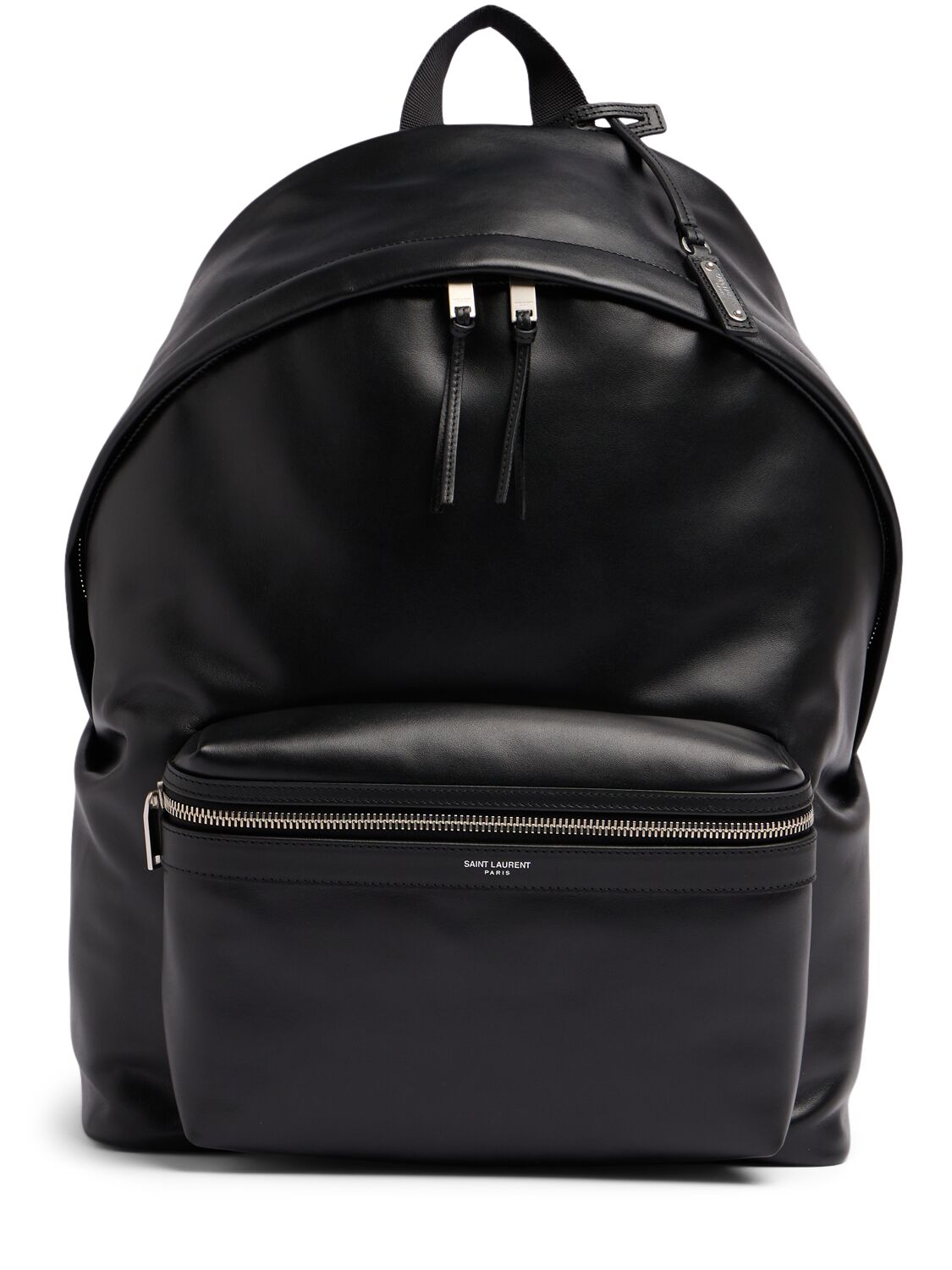 Logo Leather City Backpack