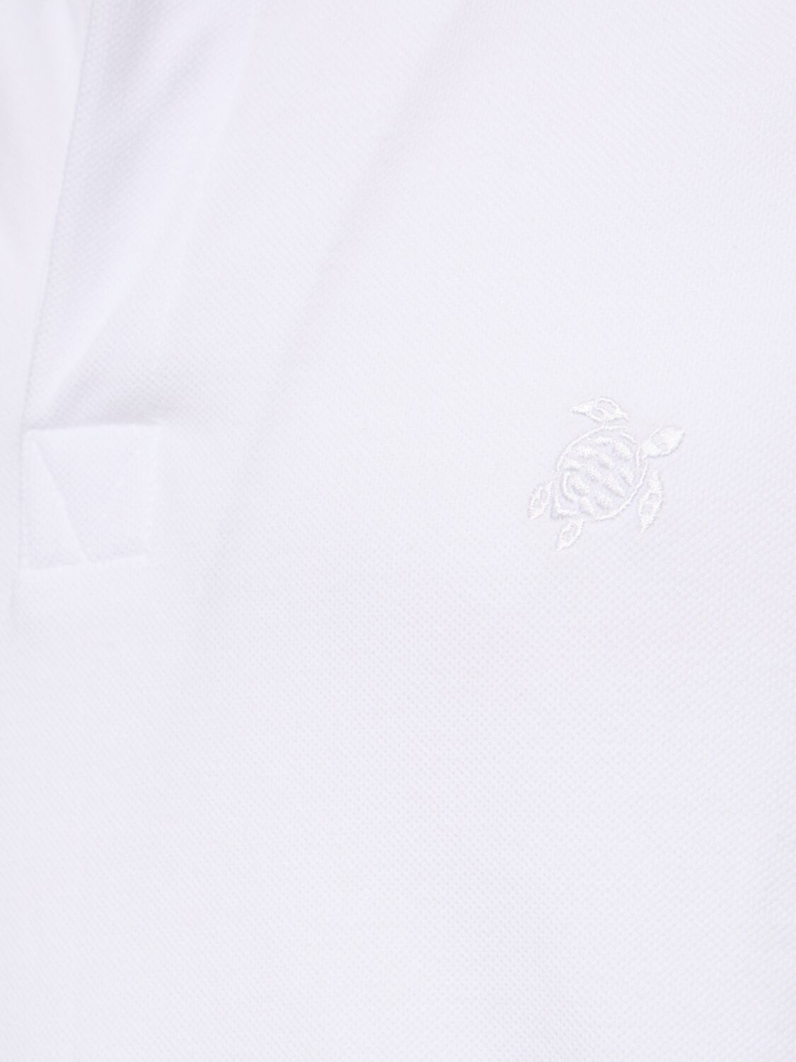 Shop Vilebrequin Logo Embroidery Cotton Piquet Polo In White