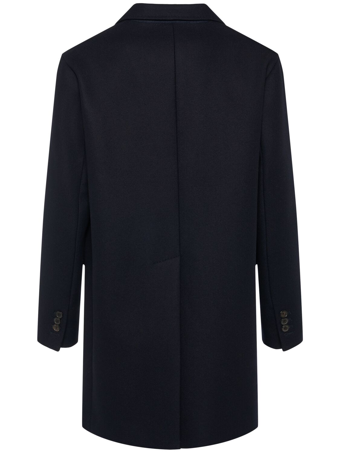 Shop Dsquared2 Felted Wool Blend Soft Shoulder Coat In Black