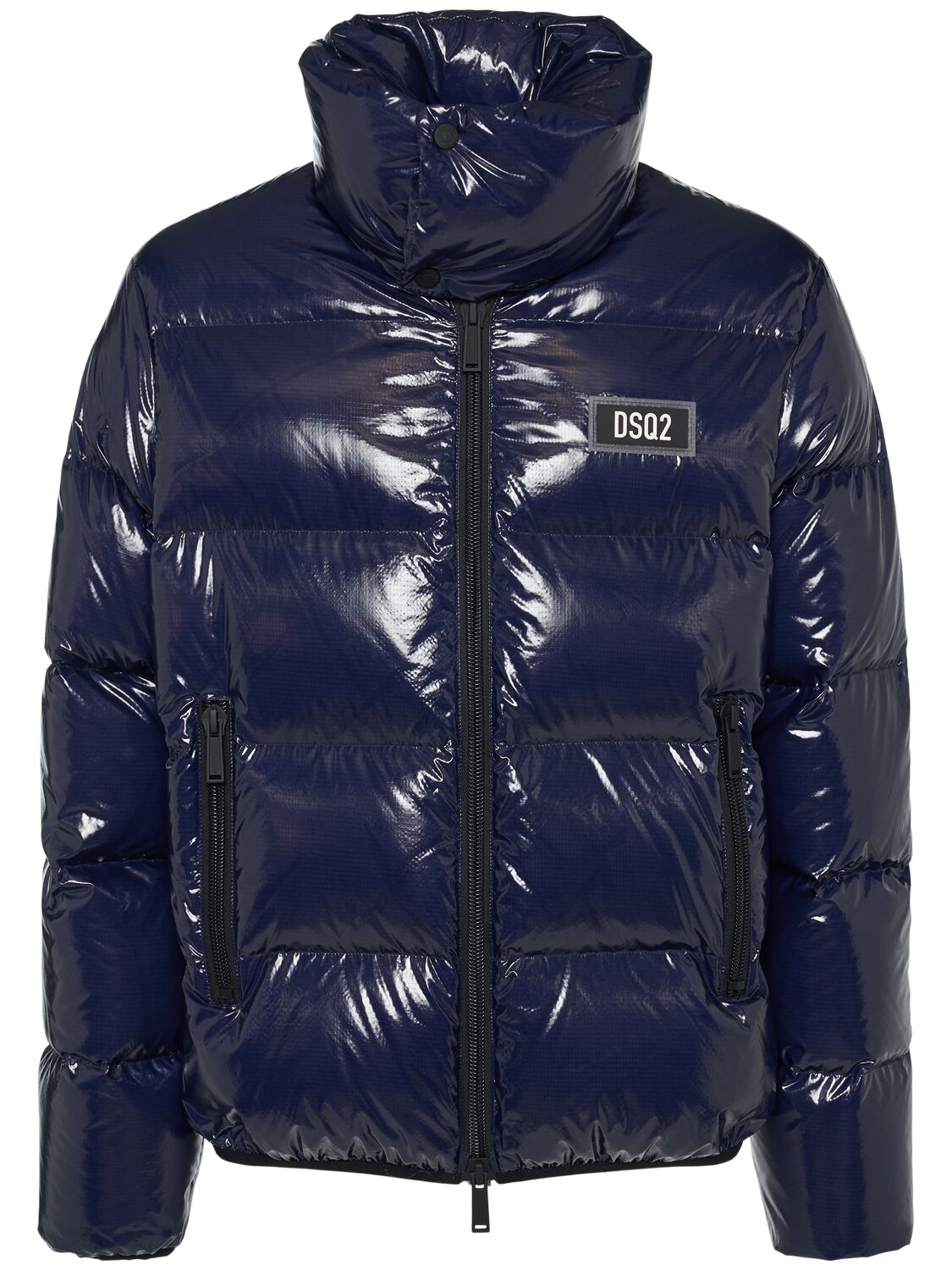 Shop Dsquared2 Ultra Light Ripstop Down Jacket In Navy