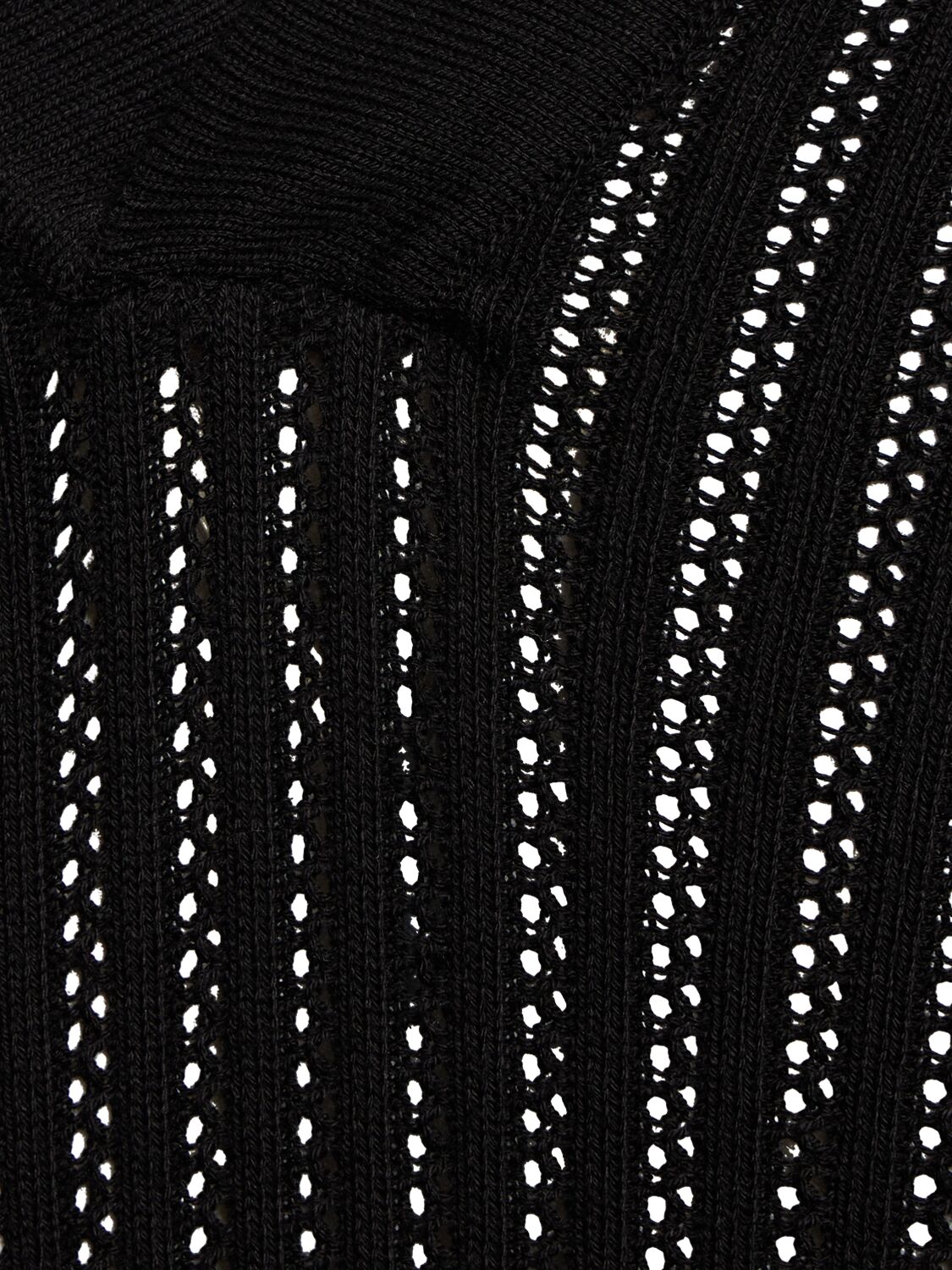 Shop Frescobol Carioca Rino Knit S/s Cashmere Blend Polo In Black