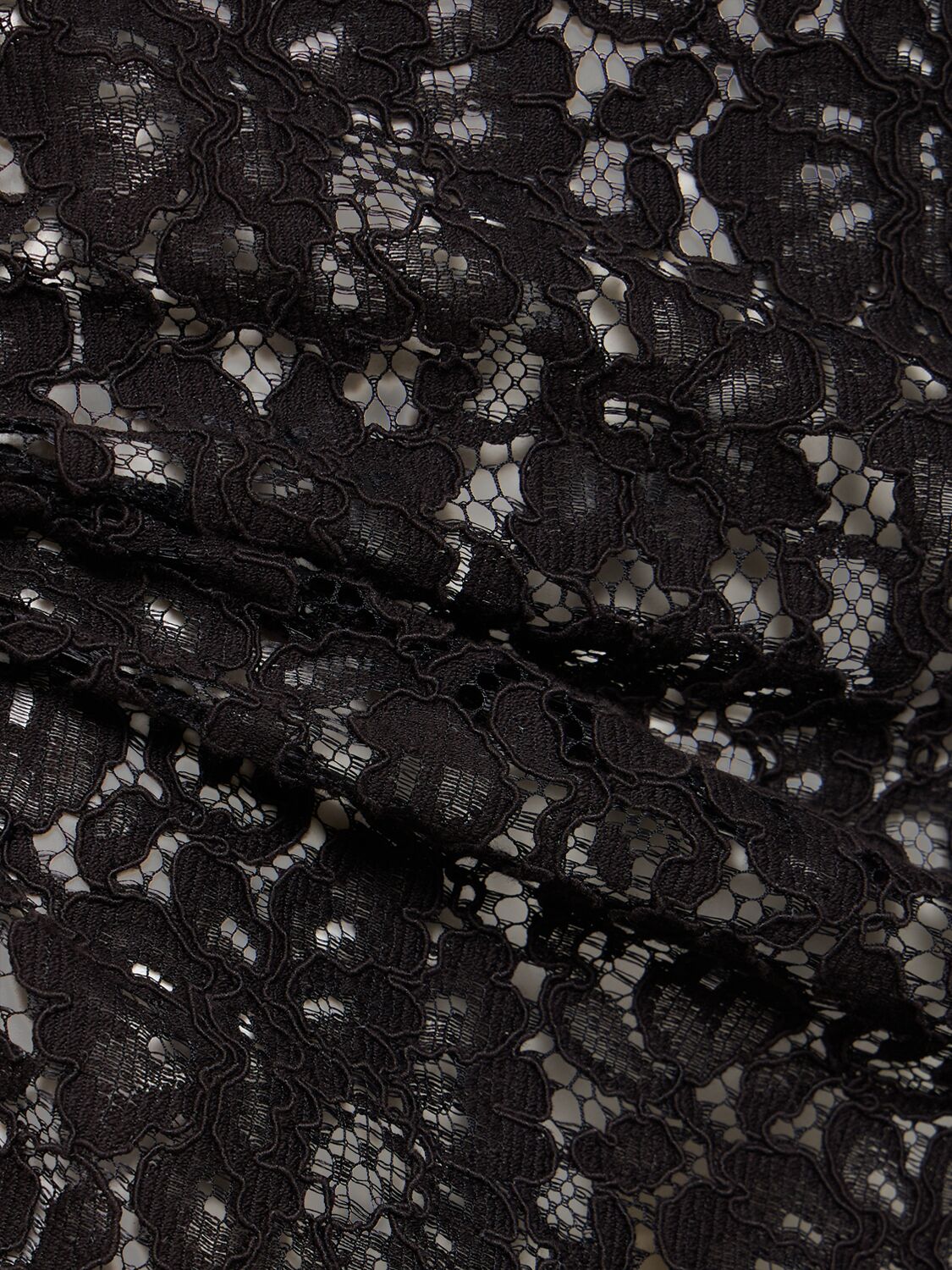 Shop Michael Kors Lace Side Slit Midi Skirt In Black
