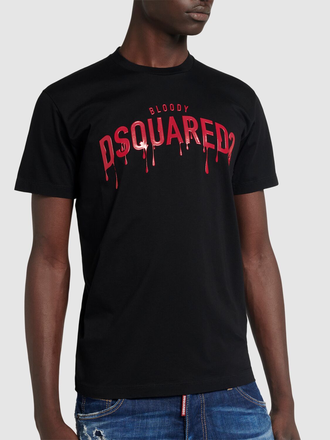 Shop Dsquared2 Cool Fit Bloody Logo T-shirt In Black