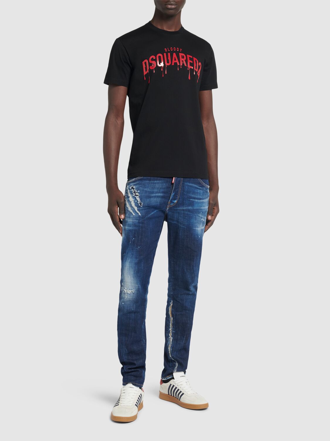 Shop Dsquared2 Cool Fit Bloody Logo T-shirt In Black