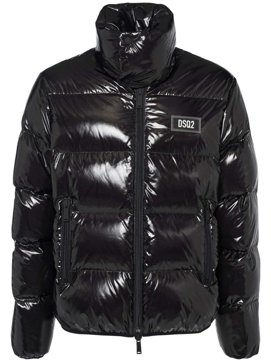 Dsquared2 Ultra Light Ripstop Down Jacket In Black