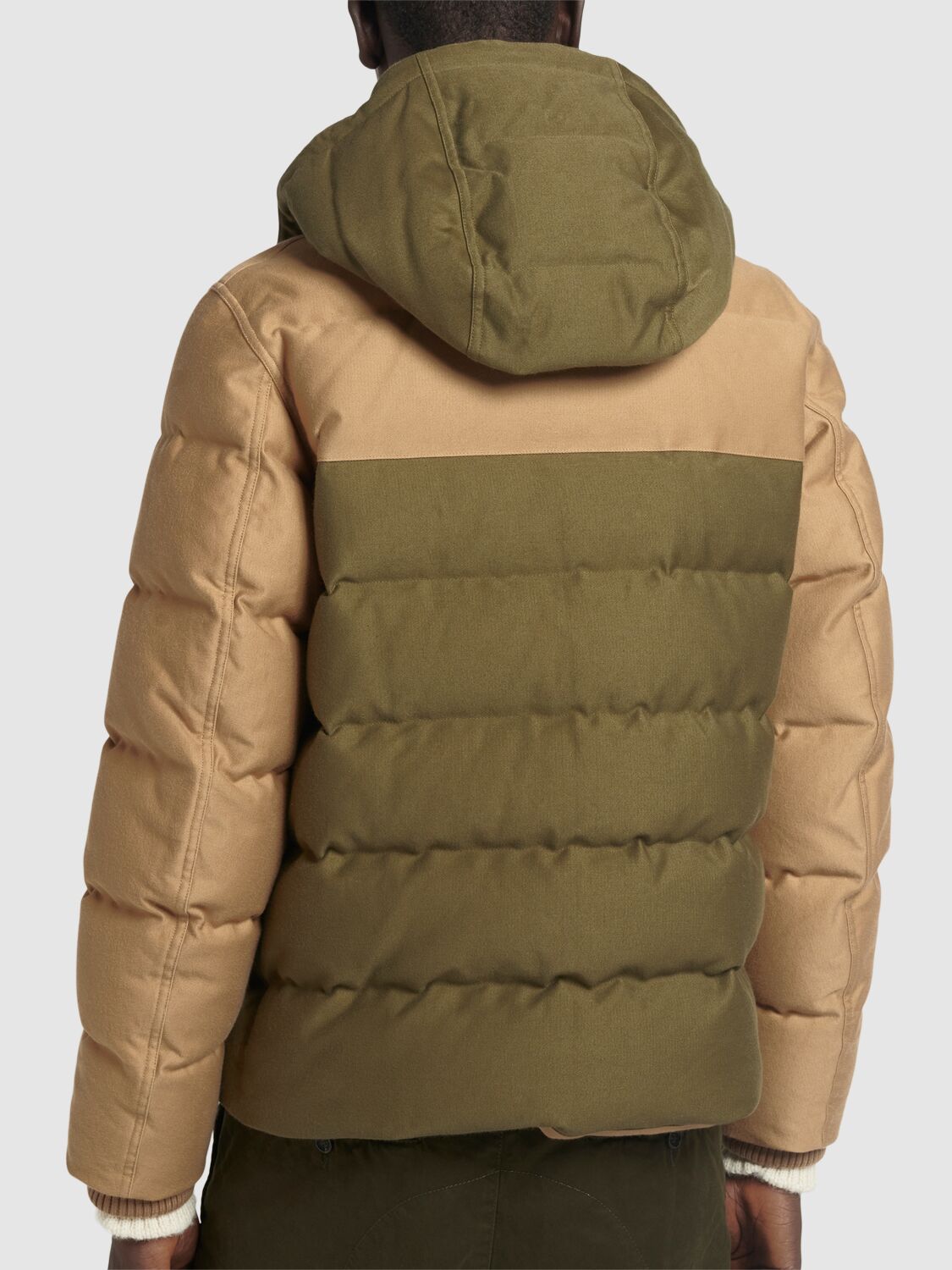 Shop Dsquared2 Cotton Utility Puffer Jacket In Fir Green