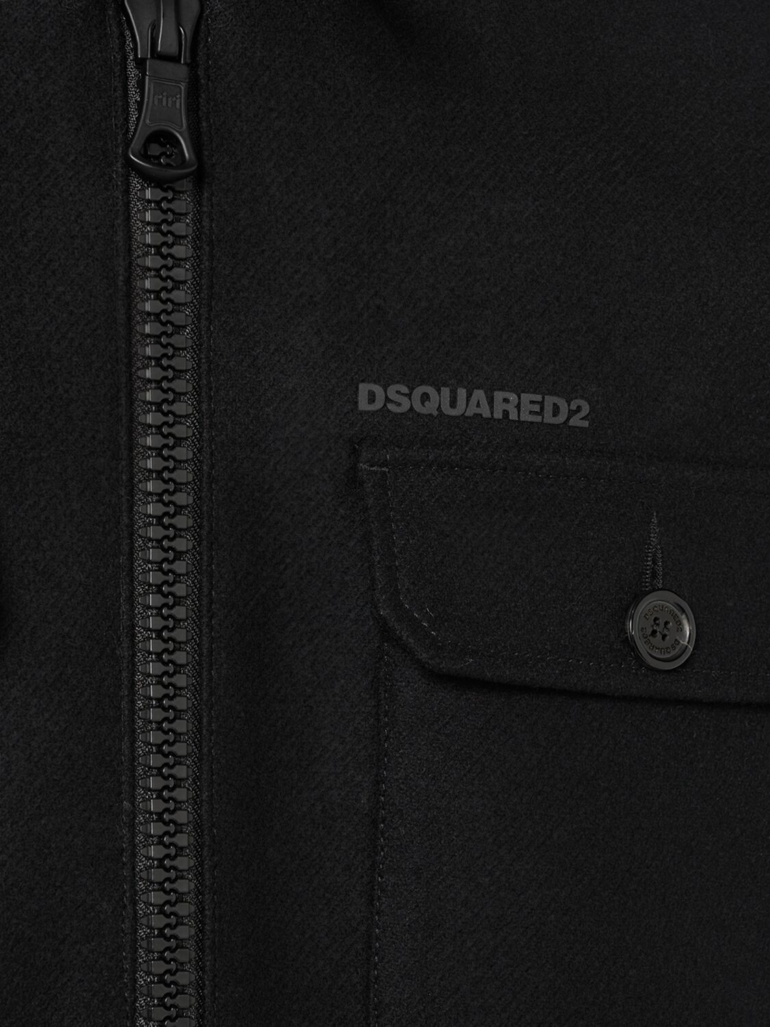 Shop Dsquared2 Hybird Sport Kaban Puffer Jacket In Black