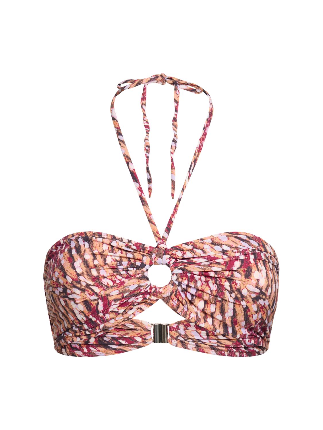 Isabel Marant Starnea Halter Neck Bikini Top In Raspberry,multi
