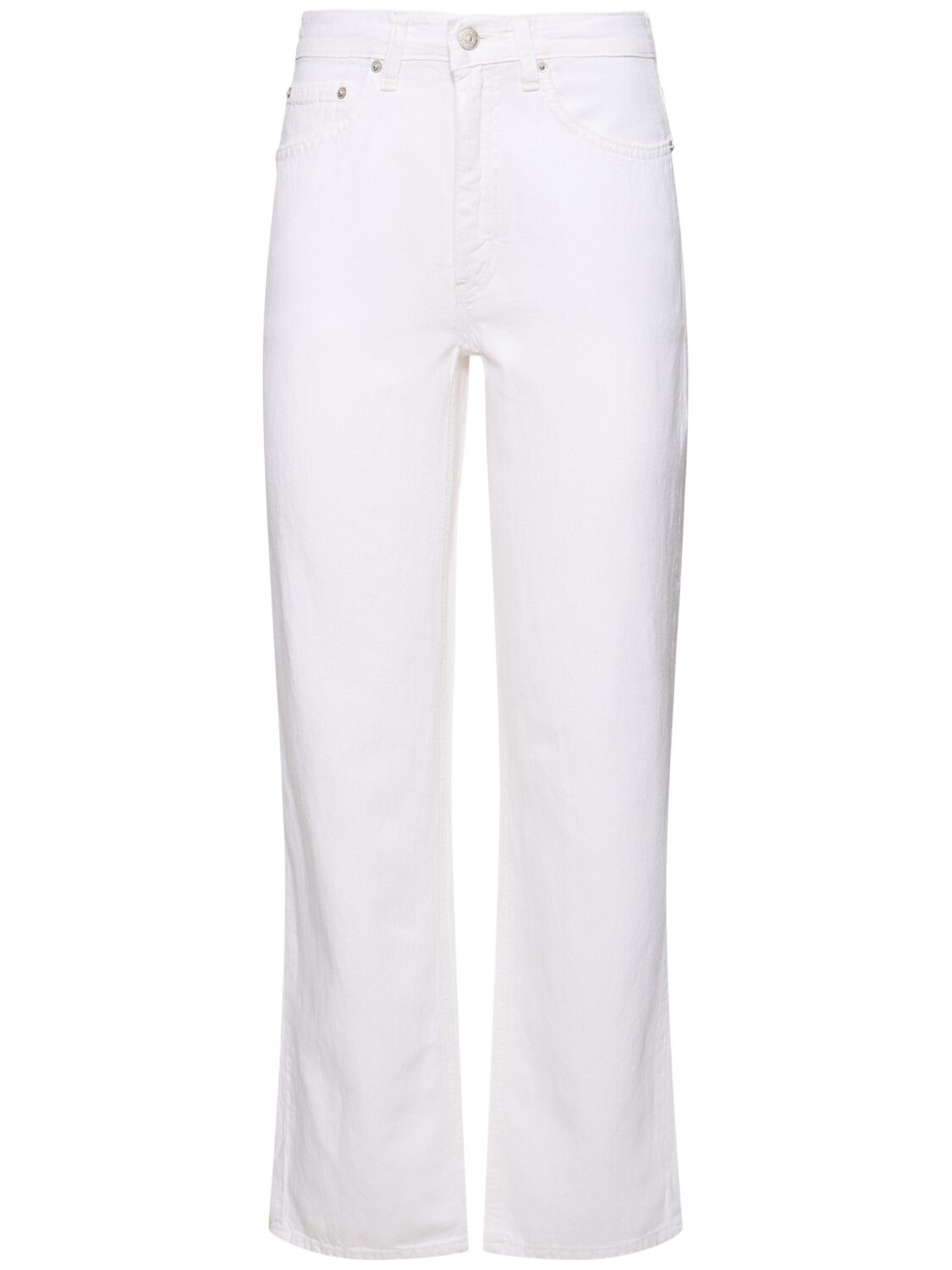 Dunst Relaxed Denim Pants In White