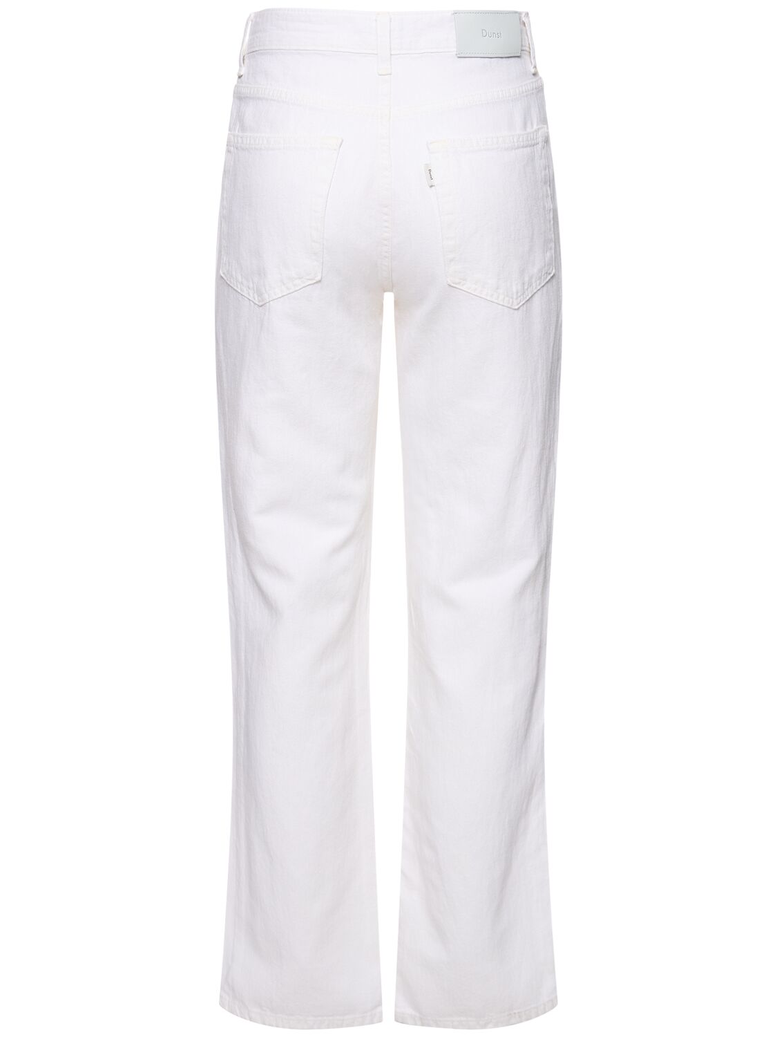 Shop Dunst Relaxed Denim Pants In White