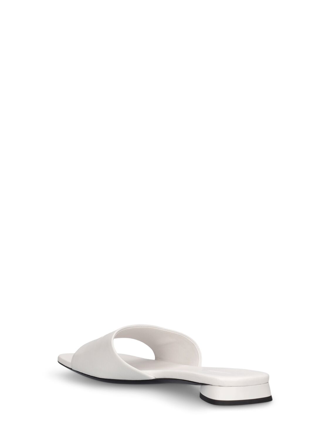 Shop Balenciaga 10mm Dutyfree Shiny Leather Sandals In White
